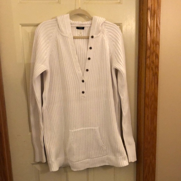 J. Crew White Sweater EUC Size XL - Picture 1 of 12